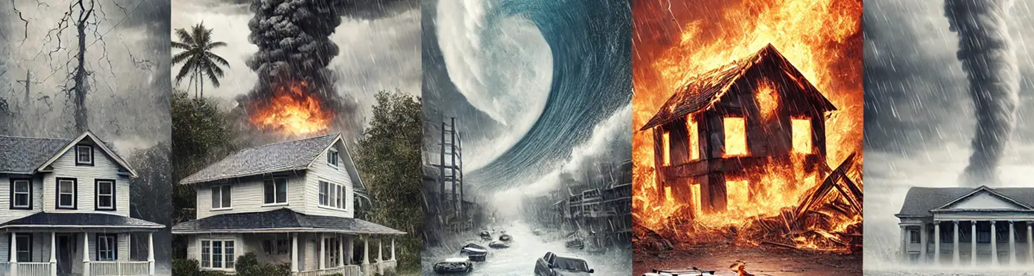 image of different weather hazard